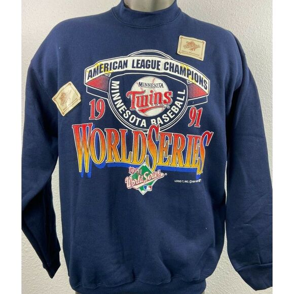 Tultex Other - Minnesota Twins AL Champs 1991 World‎ Series VTG Sweatshirt Mens Sz XL NWT NOS